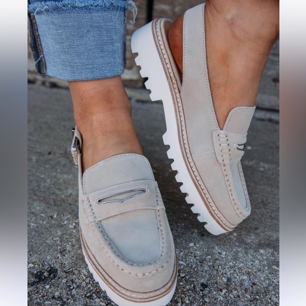 STEVE MADDEN: FELICITE MULE - SAND SUEDE